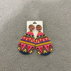 Colorful Geometric Earrings